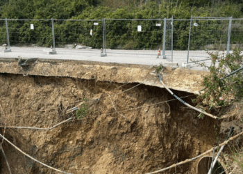 Città Sant’Angelo: frana dietro Ibisco. Perazzetti: necessario garantire sicurezza