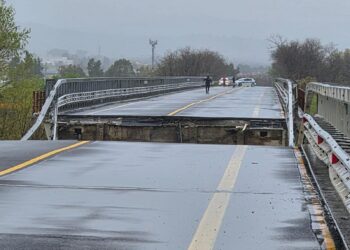 Maltempo, crolla un ponte al confine tra Abruzzo e Molise
