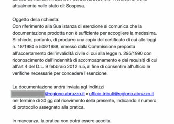 Il caso di Luca a Pescara, esenzione bollo negata nonostante l’omologa del Tribunale. La denuncia di Autismo Abruzzo