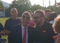 Avezzano in festa allo stadio del rugby: centinaia di cittadini celebrano la rielezione di Di Pangrazio (foto)