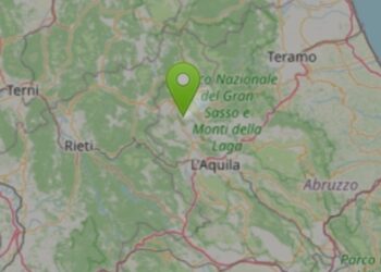 Terremoto all’alba vicino all’Aquila: scossa di magnitudo 3.1