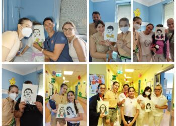 L’arte che regala sorrisi: i piccoli del Mazzini incontrano la ritrattista Gioia Cipollone