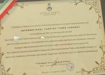 Pineto celebra i 50 anni dell’International Camping Torre Cerrano: “Una storia di famiglia, territorio e accoglienza”