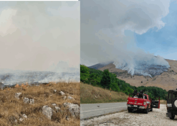 Monte Cagno brucia: la Pro Loco lancia l’appello alla comunità: «Chi vuole aiutare venga munito di pala»