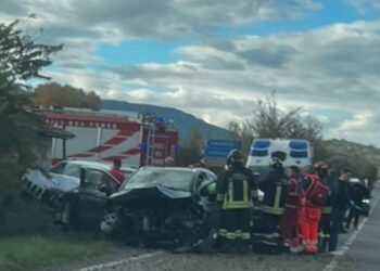 Scontro tra due auto sulla Tiburtina alle porte di Tagliacozzo: arriva l’elicottero del 118 per i feriti