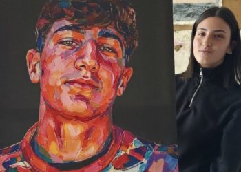 L’arte per non dimenticare Ruggero: la sorella Sofia gli dedica un dipinto che commuove