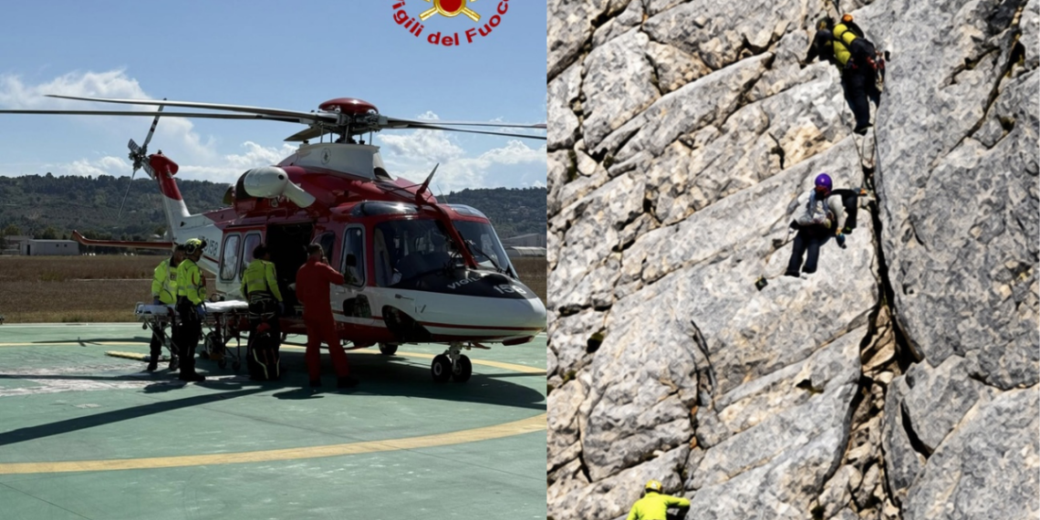 Paura sul Gran Sasso: bloccati dal ghiaccio e dal forte vento, tratti in salvo due escursionisti